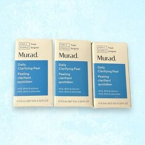 🆕 NWT Murad Daily Clarifying Peel AHA/BHA/Retinoid 3x9.5ml Minis 28.5ml